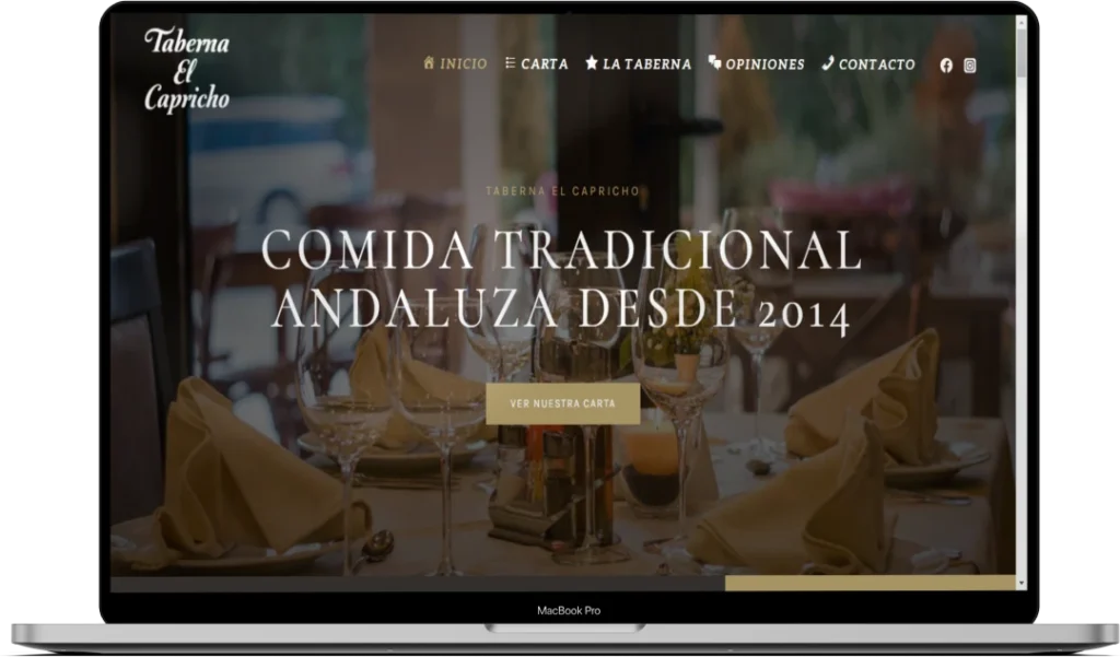 taberna el capricho mockup